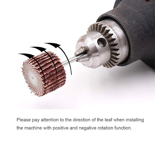 10Stuks 13MM Schuren Sanding Sandpaper Flap Wiel Schijf Penseel Bit Grinding Polishing Tool Sander Drill Schuren Flap Wiel Coarse voor Rotary Set Grit #600 met 3mm Mandrel Shank 4