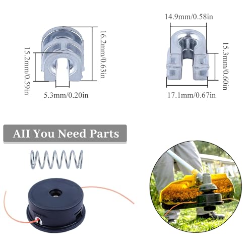 Trimmer kop lenteoog mouwset voor STIHL FS44 FS55 FS70 FS80 FS85 FS90 FS100 FS110 FS120 FS130 FS200 trimmerdelen