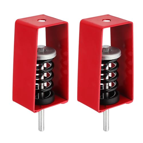 Plafond Spring Vibratie Isolator Houders, Verpakking van 2, 180 kg, Mechanische Vibratie Damper Montage Anti-Vibratie voor A / C Air Processor, Slaapkamer, Theater Studio, (XHS), Rood