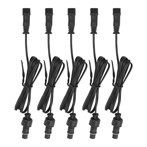 Waterdichte uitbreidingskabel voor dekverlichting: 5 stuks 3.3ft mannelijke vrouwelijke connector voor buiten 3