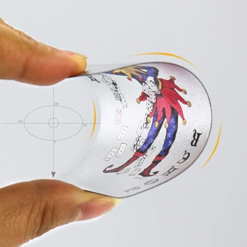 Kaartspel, 54 Pokerkaarten, Silver Foil, Waterproof, Magic Card Game, Classic Magic Poker (Zilver) 4