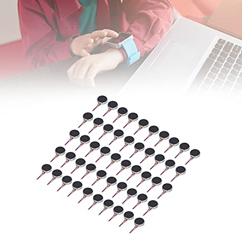 50 st. Mini Vibratie Motoren DC 3V 10x2.7mm Plat anti-interferentie Motor Small Lichtgewicht Low Noise Micro Vibrerende Motor Flat Coin Button Type voor mobiele telefoon 5