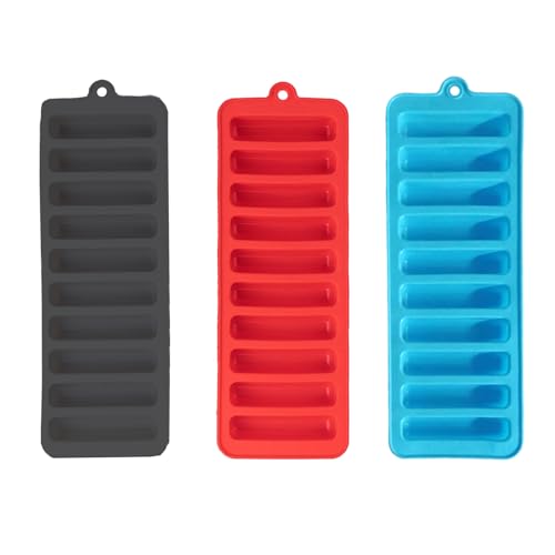 3 stuks Mini Ice Cube Tray Silicone Ice Cube Tray Ice Cube Tray voor Cocktails, Dranken, Koffie, Chocolade, Truffel Chocolade (Grijs, Wit, Blauw Grijs)