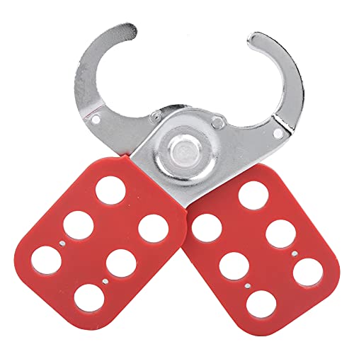 Lockout Hasp, 1in Jaw Lockout Hasp veiligheid Tagout voor hangslot Plastic geïsoleerd snap slot, Nylon PA Steel, Lock Out Lock Hasp