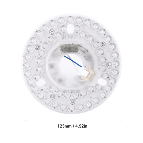 Plafond Ventilator licht vervangingspaneel PCB LED Retrofit Kit 18W 3000K 4000K 6000K 3 Kleur Dimbaar Compatibel Meest LED Dimmers Magnetische Montage Design (230V)