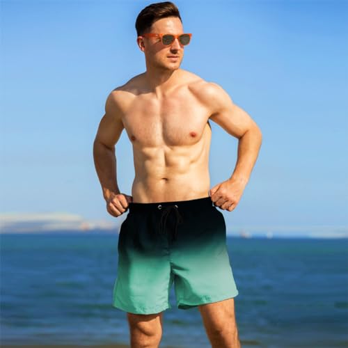 Zwemwagens voor heren, Compressie Zwemwagens, 2-in-1 Board Shorts met Pockets, Quick-Drying Surf Board Shorts