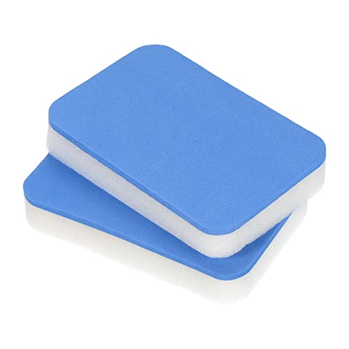 Tafeltennis Rubber Cleaner, 2 Pack Ping Pong Reiniging Sponge Paddle Cleaner Racket Care Zacht, Blauw Wit