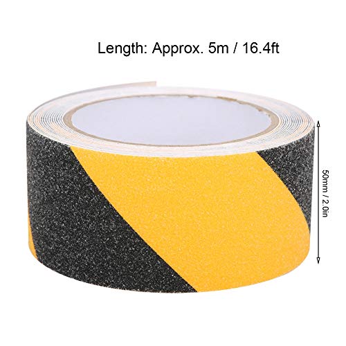 Tape, Black Yellow High Glans Reflective Tape, Grate Black and Yellow Reflective Film, Warning Tape for Road Traffic, 50Mm X 5M, Transparante Tape 4