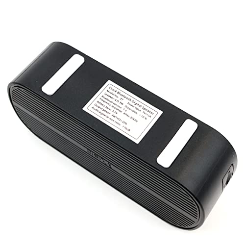 Zee digitale wekker draagbare wekkerradio met BT luidspreker grote LED Screen Radio Morning Klok voor Slaapkamer, Kantoor 4