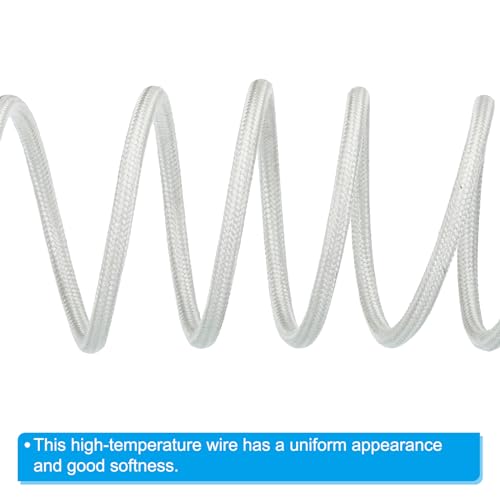 Elektronische kabel, flexibel Mica glas, geïsoleerd, hittebestendig, 50 m, 11 Awg, hoge temperatuur draad -60 tot 500 °C, boiler, verwarming, wit 4