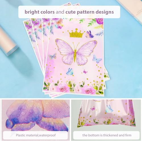 30 stuks Butterfly Sweets voor feesttassen, Bloemenfeesttassen, Plastic Cadeautassen voor Baby Douches, Party Favors, Meisjes en vrouwen Verjaardag Decoratie 3