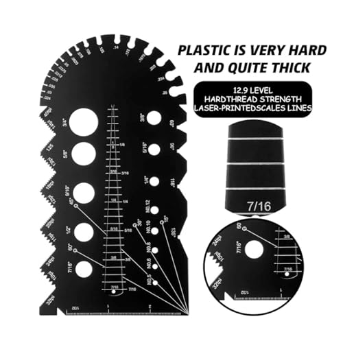 Wire Pitch Metrisch Imperial Multimeter Meetinstrument voor Mechanics 4