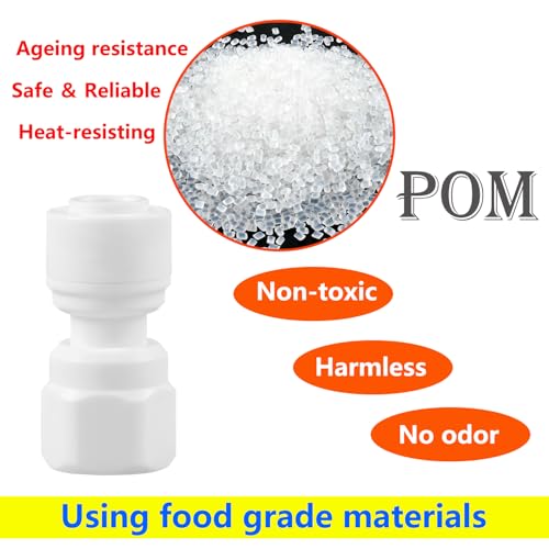 1Stuks 1/4" Tube OD tot 10mm Vrouwelijke Thread Water Filter Connectors, Plastic Pipe Quick Connectors voor Water Filter Dispensers 4