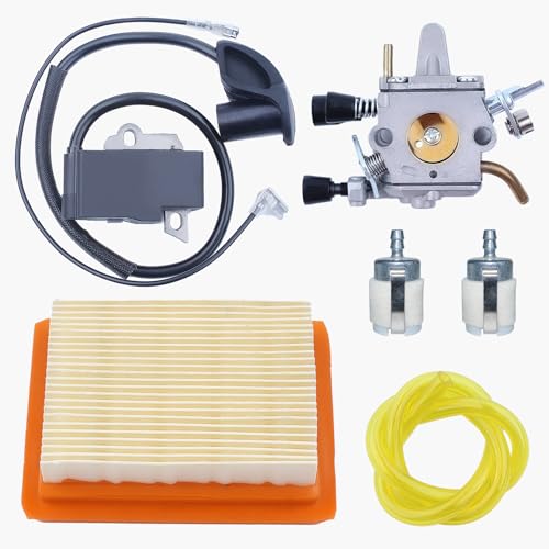 Carburator ontsteking Coil Air Filter Fuel Line Kit voor STIHL FS350 FS300 FS250 FS250 TS200 FS202 FS020 FS200 FS120 R Strijktemmer