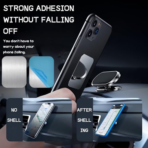 30 stuks Zelfklevende metalen platen Set - Rechthoekig, Zeer dunne plaat voor magnetische mobiele telefoon 4