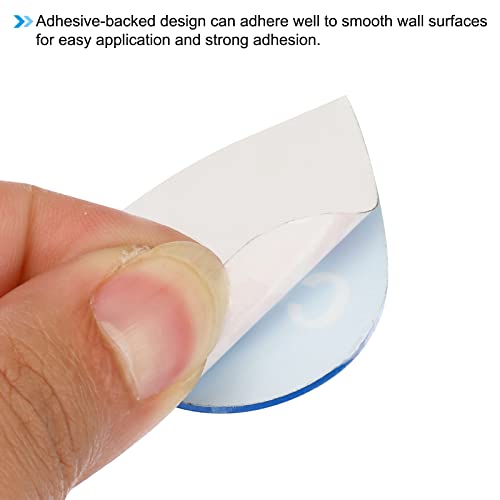 2 Pairs/4 stuks warm koud water lijm Stickers, acryl Drop Shape Stickers, platen voor kranen, bekken, rood blauw 5