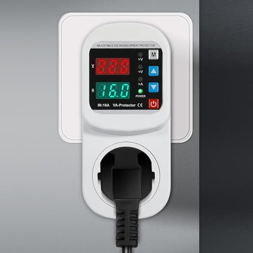 Verstelbare Spanning Huidige reis Rising Safety Socket 63A LED-weergave Automatische Spanning Huidige Veiligheid Socket voor Koelkast TV PC Home Appliance 3