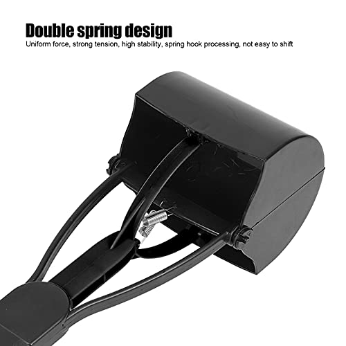 Pet Long Steel Jaw Poop Scoop, Jaw Poop Scoop Shovel Pick Up Pet Poop Pickuper met 1 X handvat voor Puppies voor Shovel Dog Poop van gras voor grote honden(All Black) 5