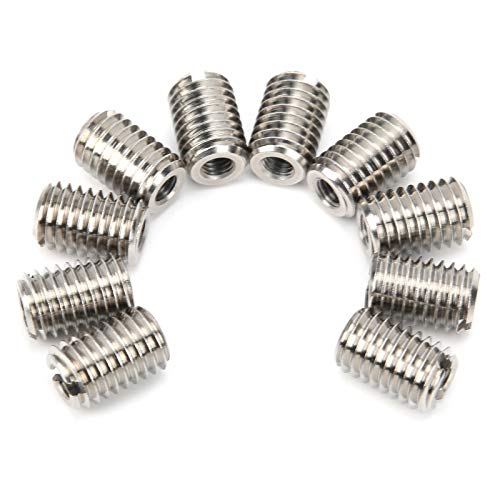 Thread Adapter M5 M10, Threaded Lock invoegt 10 stuks invoegen Nut Reducer Standaard Threaded Slot Repair Tool Roestvrij stalen Mouw Componenten 3