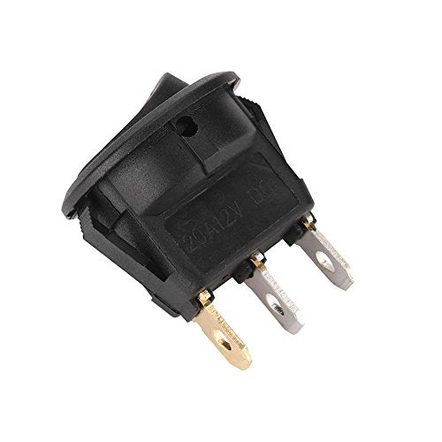 12V Round Rocker Switch LED AAN/UIT SPST Switch LED Dot Light Switch voor Auto Truck Van Dash Boat, Red Light autoschakelaar Automobielschakelaars 4