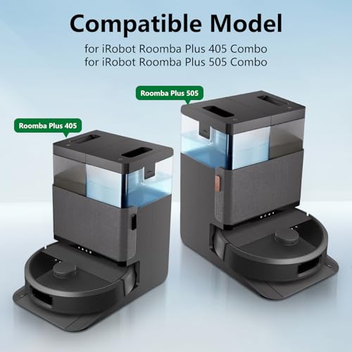 16PCS Vervangingssets voor iRobot Roomba Plus 505/405 Combo Stofzuiger, Accessoires Onderdelen 1 Hoofdborstel 3 HEPA Filter 4 Zijborstels 4 Stofzak 4 Mopdoeken