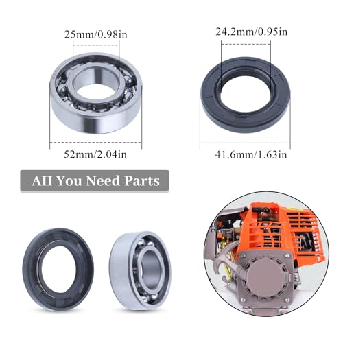 Crankshaft Crank Bearing Oil Seal Kit voor Honda GX160 GX200 168F 5.5/6.5HP 2.3.5kw Kleine Benzine Motor Generator Trimmer