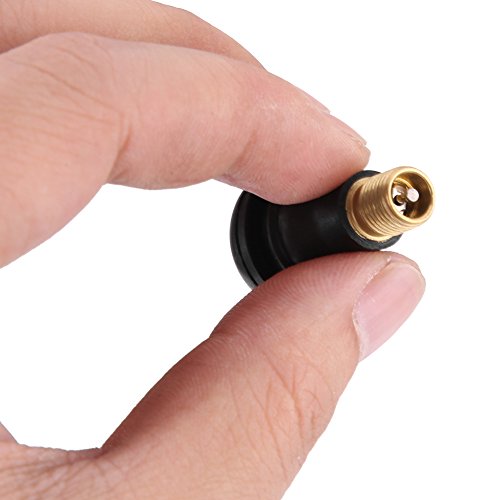 10 st TR412 Rubber Snap in Valve Handvat Set metaal en rubberen auto Snap in Band Band Valve Stam Vervanging voor ATV Lawn, Veelzijdig ontwerp, Hoge temperatuur Valve Cores 3