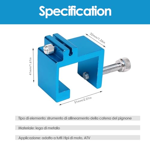 Universal Sprocket Chain Aanpassend Hulpmiddel, Nauwkeurige Rust weerstand Ketting Uitlijning Hulpmiddel voor Motorfiets ATV