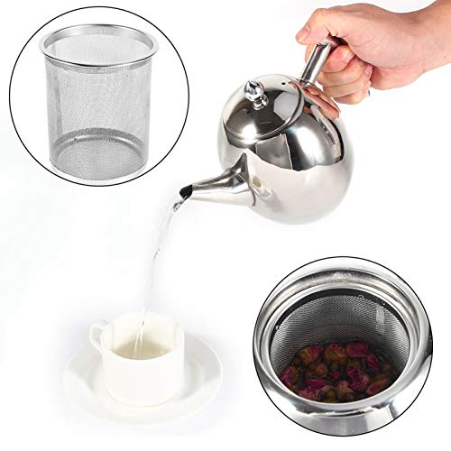 Roestvrij stalen theepot Koffiepot Waterkoker 1L/1.5L Whistling Tea Waterkoker voor los blad en thee zakken (1L) Andere verzamelobjecten 3