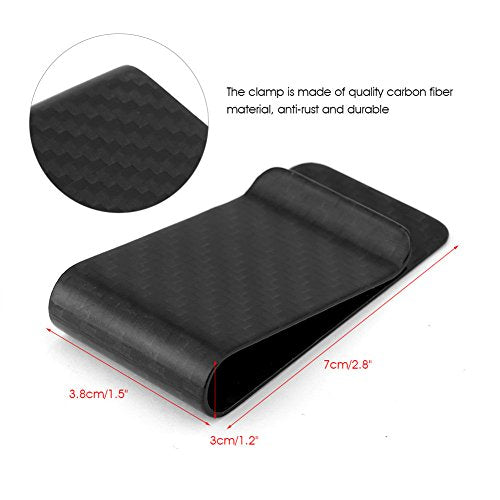 Ultralight Carbon Fiber portemonnee kaarthouder portemonnee munt opslag creditcard portemonnee portemonnee zwart S Classic, zwart, Classic