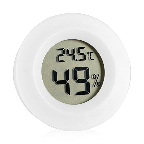 Digitale thermometer Hygrometer Innentemperatur Feuchtigkeits Meter Detektor loopt elektrischer Thermometer mit LCD Anzeige für Auto Küche Innengarten Keller Kühlschrank Schrank