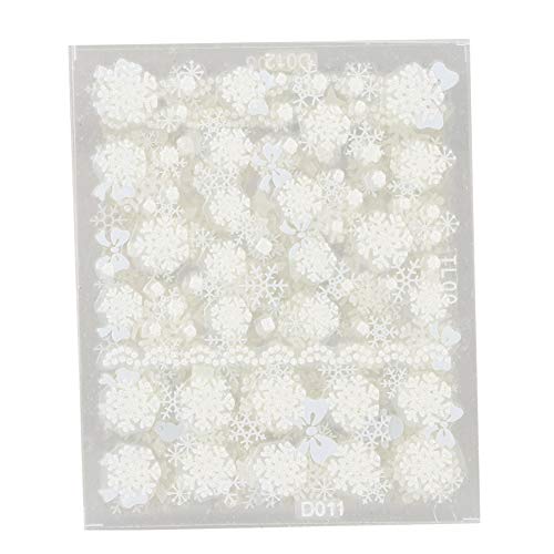 12st Kerstmis Thema Nail Art Stickers Nail DIY Transfer Decals Decoratie Tools, Nail Transfer Sticker, Nail Art Decals, Nail Art Sticker (Christmas Snowflake Type) 5