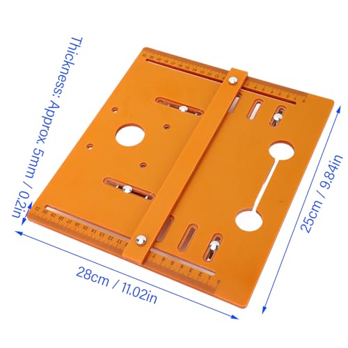 Universele snijmachine Base Plate Kit 28x25cm Houtbewerking Circular Saw Guide Bodemplaat 5mm Dikte