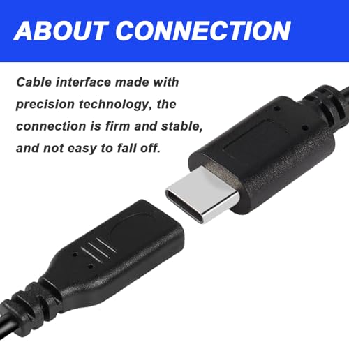 Rechterhoek USB C Man tot 2 Pin Open End Kabel met USB-C Bus te Open End 2-Pin Kabel en Kabel End Caps (10 Pack) 4