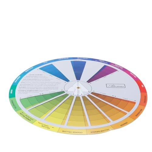23 cm creatief kleurenwiel, handleiding voor het leren van het verfmengsel, leergereedschap