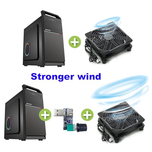 2st 5W USB Fan Speed Controller, DC 5V traploze USB Fan Controller DC 5-12V tot 2.5-7.5V Snelheidsregelaar met schakelaar 4