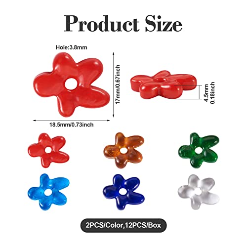 Starfish Glass Beads Ocean Thema Sterrenvis Big Hole Beads 6 Kleuren Opaque/Transparant Starfish Spacer Beads for DIY armband ketting ambachten sieraden maken 4