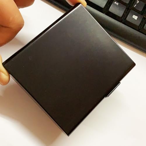 Case Sigaretten Metaal sigarettendoos - Aluminium sigarettendoos voor 20 sigaretten (zwart) 5