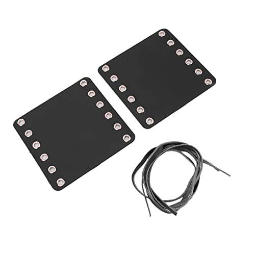 Motorfiets handvat hoes, 1 Paar motorfiets lederen handvat hoes Geschikt voor de meeste motorfietsen, zwart 4