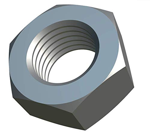 M14 Nut (verpakking van 5) Roestvrij stalen Hex Lock Noten voor Bolts/Screws - Metaal met Coarse Thread - Gecertificeerde standaard DIN EN 24032 DIN934 14mm