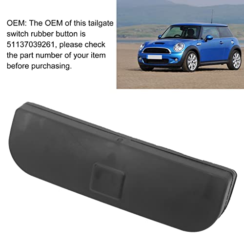 Tailgate Switch Button, Tailgate Switch Rubber Button 51137039261 Vervanging voor R56 R50 R57 R58 R59 4