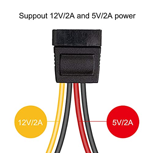 10 Pack SATA naar Molex, 4 Pin LP4 Man tot 15 Pin SATA Vrouwelijke Power Kabeladapter voor SATA harde schijf dvd-station, 25cm 10 Inch 5