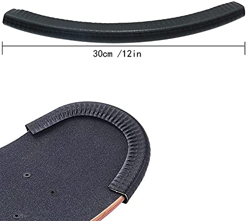 Skateboard neus & staart bescherming, rand bescherming voor longboard, schokbestendige rubber hoes, 2 paar 4
