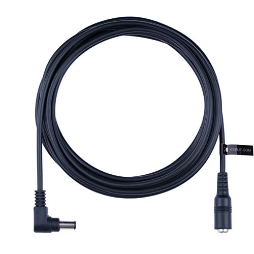 DC Power Extension Kabel rechtse hoek 2.5mm/5.5mm Male to Female Connector 1m/3.3ft Connector CCTV Power Cord Adapter Compatibel met CCTV Security Camera, IP Camera, DVR Standalone, LED, Monitors 3