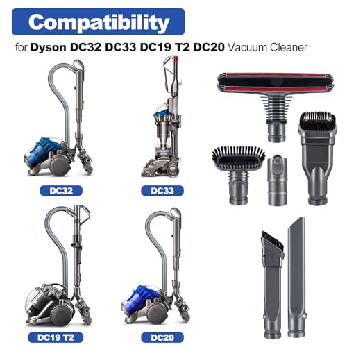 6 Pack Tool Kit Slit Head Penselen voor Dyson DC32 DC33 DC19 DC19 T2 DC20 Stofzuiger