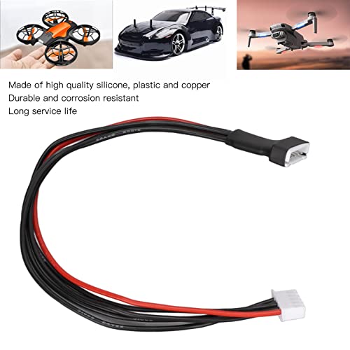 Lipo Balance Cable, 4S Lipo Balance Cable Professional 1 Red 4 Black Lipo Charging Power Extension Wire voor RC Model Lipo Battery 4