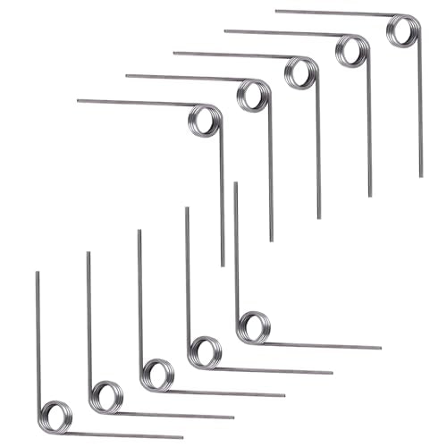 Verpakking van 10 304 Roestvrij stalen torsieveren, draaddiameter 0,7 mm, 3 rotaties x 90° V Vorm voor reparatieprojecten