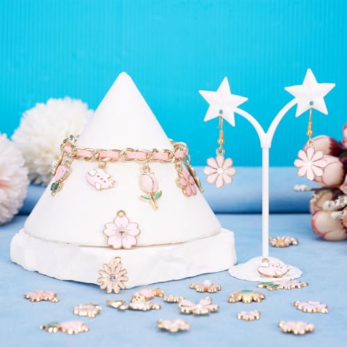 Mooie Emaille hangers Bloemen Ladybug vlinder drakenvlieg Dang Charm voor doe-het-zelf armband ketting sieraden ambachten maken, Emaill, Emaill