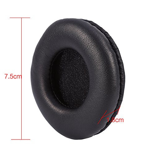Zachte vervanging oorkussens Kussen PU leder JVC S150 S160 oorkussens oorkussens Foam voor hoofdtelefoon zwarte padpads 80Mm voor J3 SJ33 SJ5 SJ55 ES7 ESW9 ESW10 4