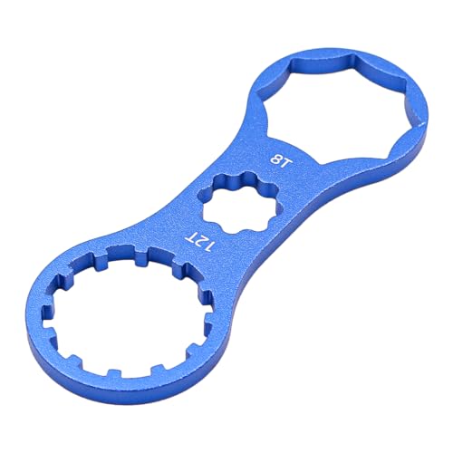 2Scs Mountain Bike Vork Schouder Cap sleutel Compatibel met Suntop Xcm/Xcr/Xct/Rst - rood + Blauw 3